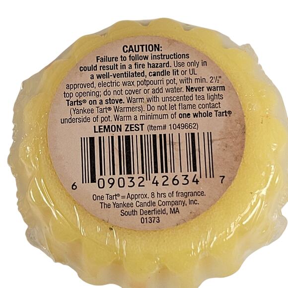 Yankee Candle Wax Tart Scented Melt Lot of 4 Lemon, Cranberry, Balsam, Lavender - Picture 5 of 10